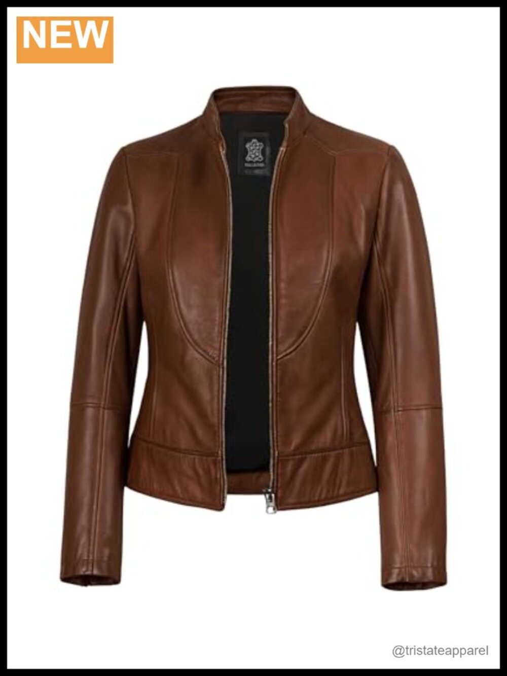 Real Leather Motorcycle Jacket - Lambskin Womens Biker